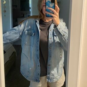 Aerie Light Blue Jean Jacket